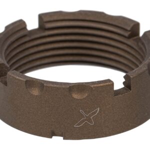 Forward Controls Design CN5F Billet Castle Nut for A5 Receiver Extensions - Burnt Bonze SKU: CN5F-BB MPN: CN5F-Cerakote-Burnt-bronze