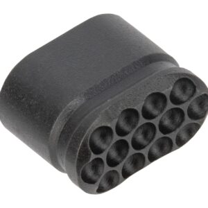 Forward Controls Design Heavy Enhanced AR-15 Magazine Release Button - Blind Hole - Dimpled - Black