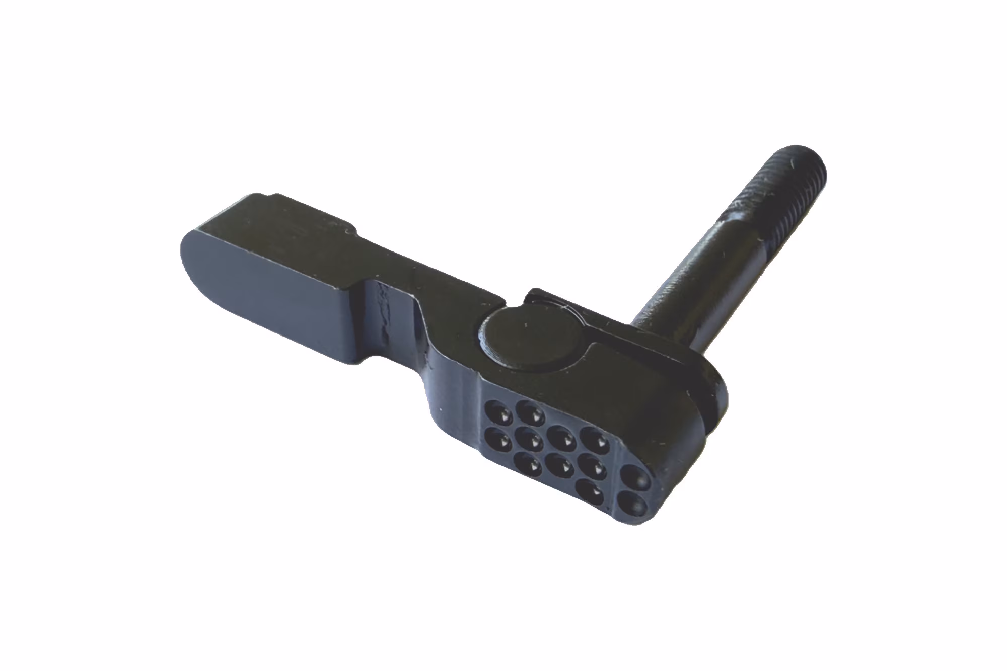 Forward Controls Design Ambidextrous AR-15 Magazine Release - Short Dimpled Lever - Black SKU: EMR-A-AA-V2-S MPN: EMR-A-AA-V2-S